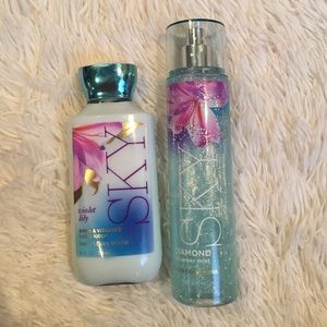 Bath and Bodyworks violent Lily sky bundle