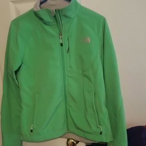 Lime green North Face jacket