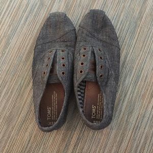 Barely worn TOMS denim sneakers