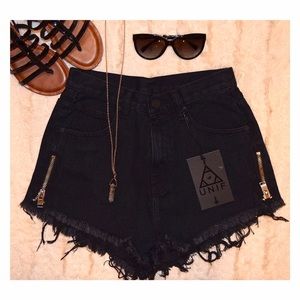UNIF High Waisted Shorts
