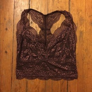 NWOT Nollie Bralette in Burgundy