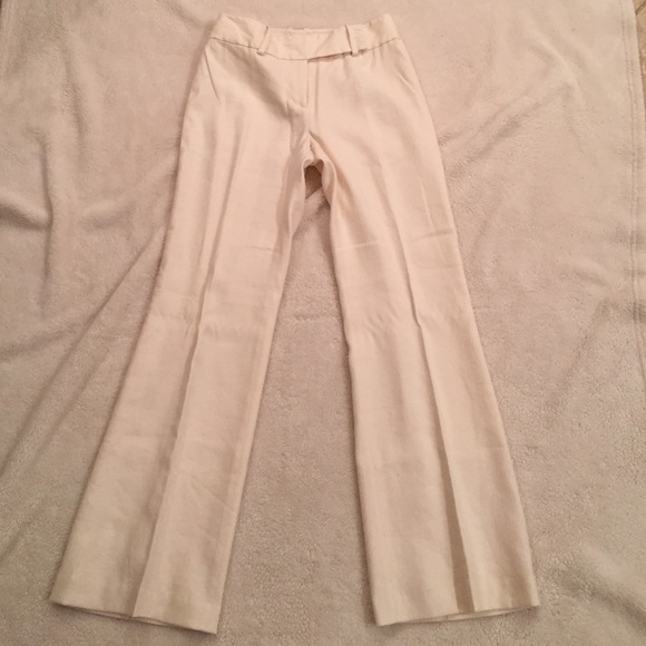 Ann Taylor Cream Dress Pants - Picture 3 of 4
