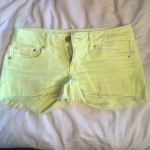 Yellow American Eagle shorts size 2