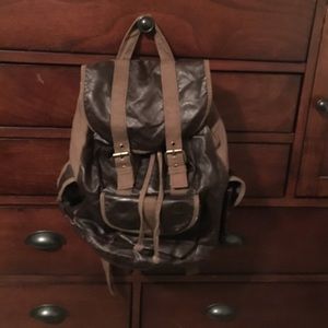 Cute faux leather backpack