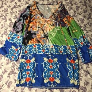 Fun Printed Bathing Suit Coverup