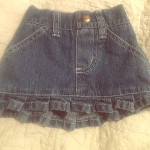 Denim mini skirt