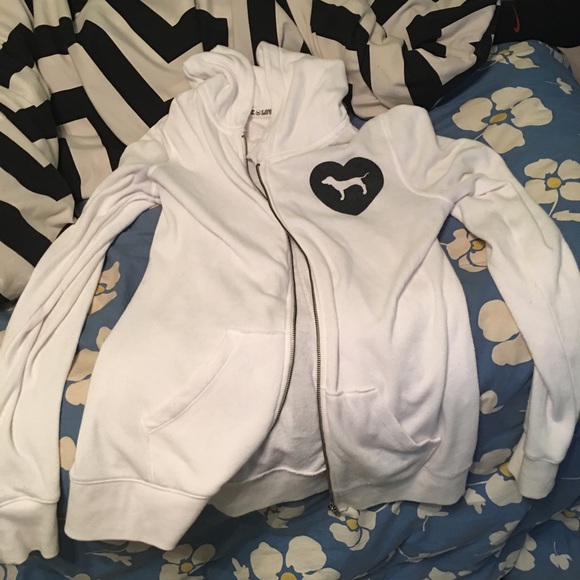 White zip up