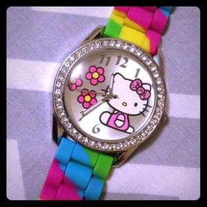 Women's Hello Kitty Watch w/ Colorful Band!