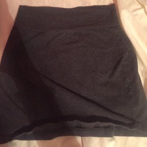 Grey mini skirt