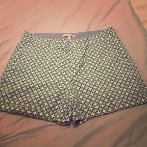 Printed Banana Republic Cuffed Chino Shorts