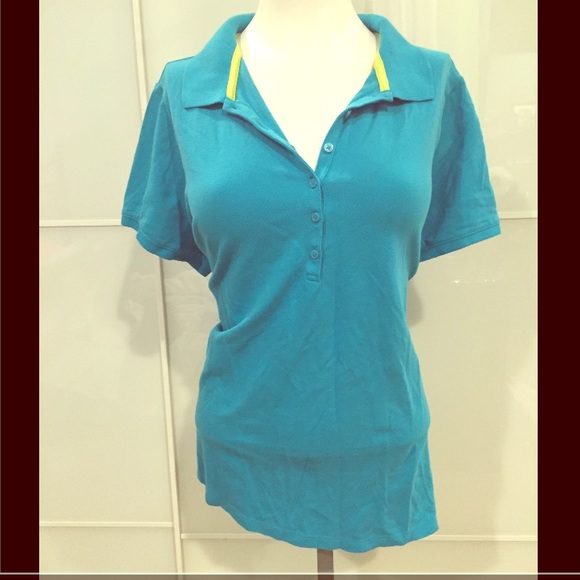 Plus-size Bright Blue Polo from JCP!  Never worn! - Picture 1 of 3