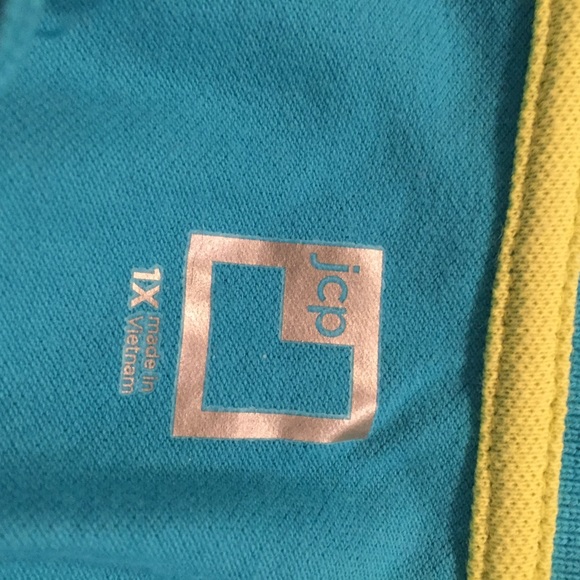 Plus-size Bright Blue Polo from JCP! Never worn! - Picture 3 of 3