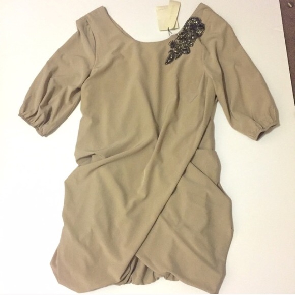 NWT MM couture beaded dress