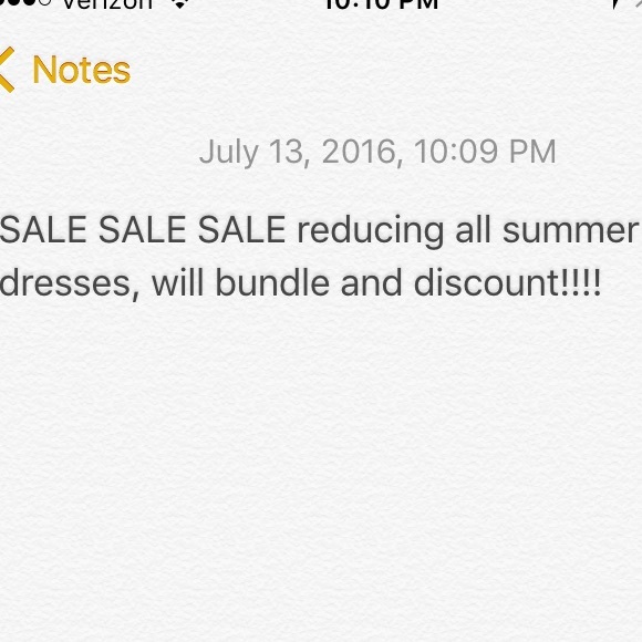 Sale, sale, sale!!!! All dresses on sale