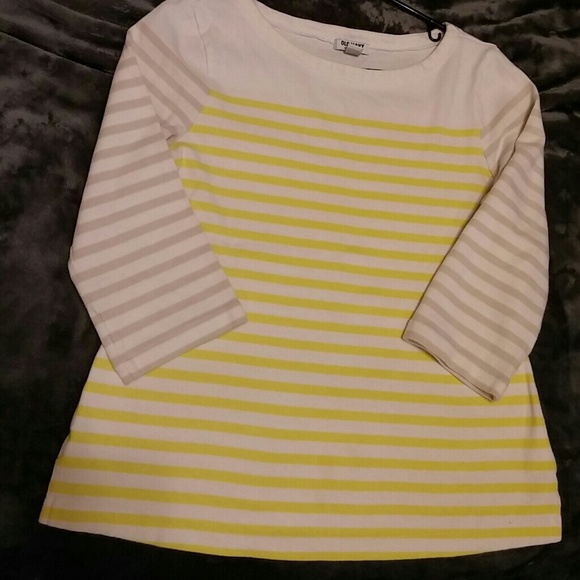 SOLD Yellow and white shirt