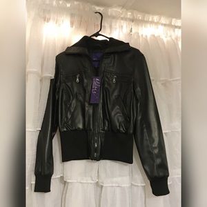 Faux leather jacket