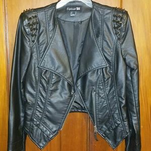 Trendy Studded Moto Jacket