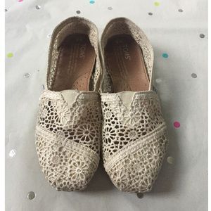 Toms Natural Moroccan Crochet Classic in Ivory