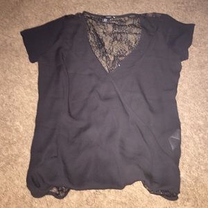 NWOT Lace Back Shirt