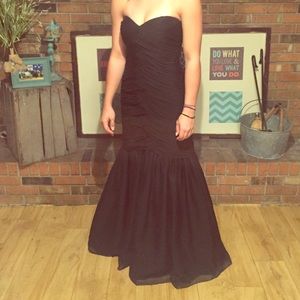 Black evening gown or cocktail dress