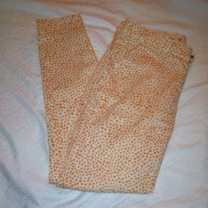 Subtle polka dot skinny trousers