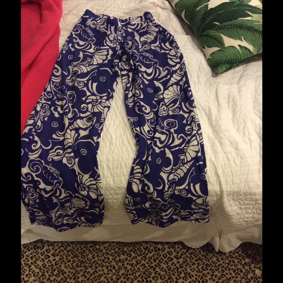 Lilly Pulitzer Middleton Palazzo Pant- Tide Pools - Picture 2 of 2