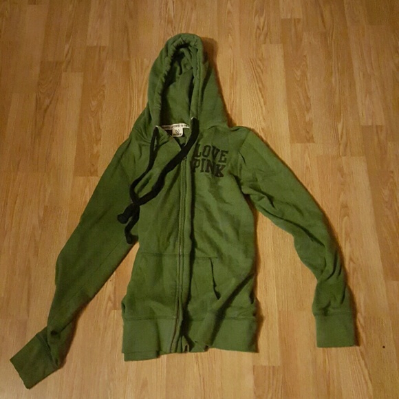 VS Pink  army green boyfriend sweater