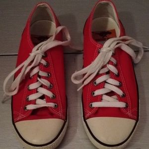 Red size 7 1/2 rocket dog shoes