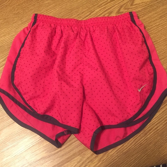 Pink polka dot Nike shorts