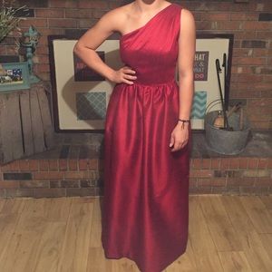 Burgundy formal dress