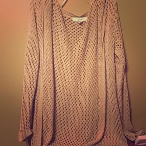 Tan cardigan