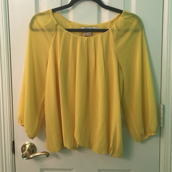 bright yellow top