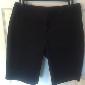 NWT black knee length dress shorts