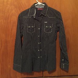 Pinstripe button up