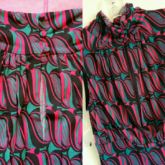 Bisou Bisou Art Geometric Keyhole Sleeveless sz S - Picture 5 of 6