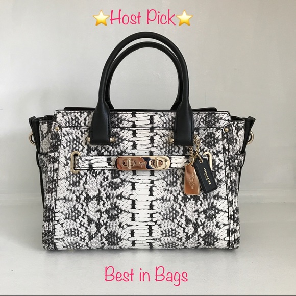 Coach Handbags - Coach Swagger 27 Exotic Embossed Leather
