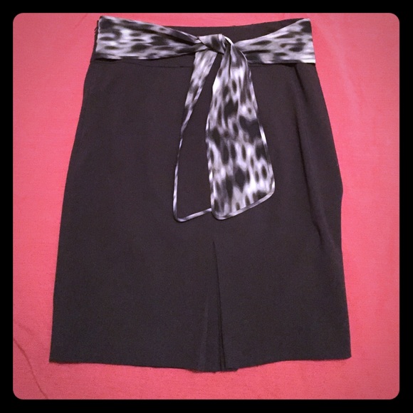 Sassy Black skirt with black & gray sash