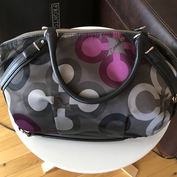 Coach Sophia Madison Op Art Purse/ Tote Handbag - Picture 3 of 4