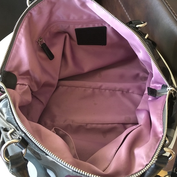 Coach Sophia Madison Op Art Purse/ Tote Handbag - Picture 4 of 4