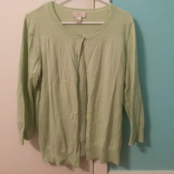 Mint colored Loft sweater