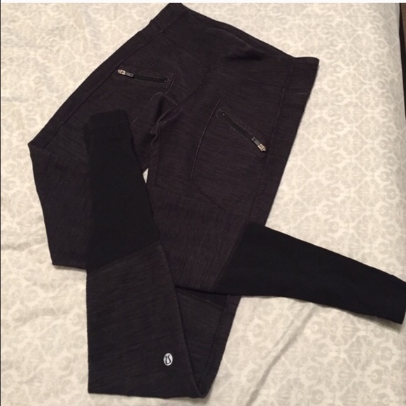 Lululemon full length tights dark grey/black