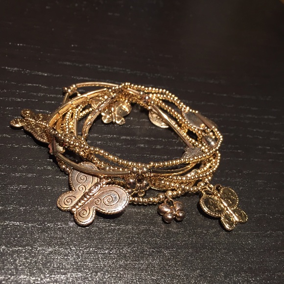 Gold Bracelet Set