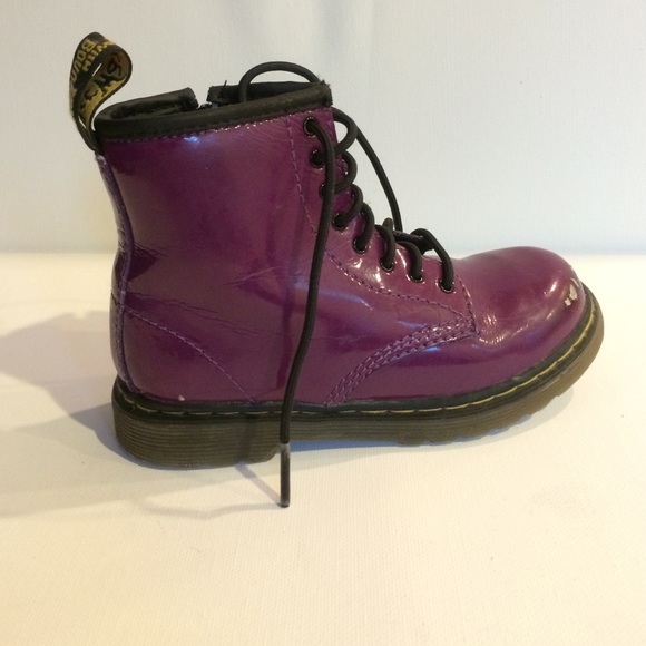 Purple doc martins-toddler