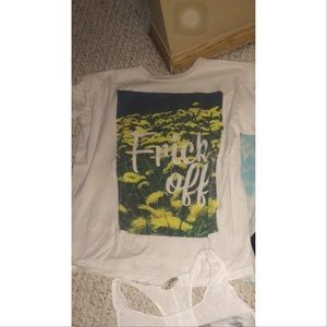 White "frick off" T-Shirt