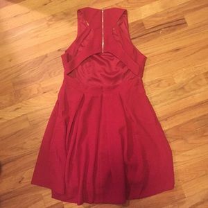 Lulu's brand new red open-back dress