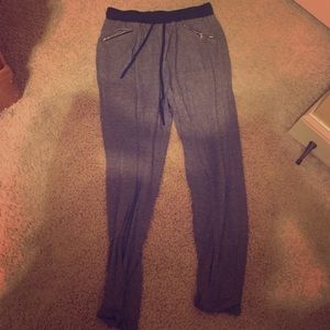 Gray sweatpants