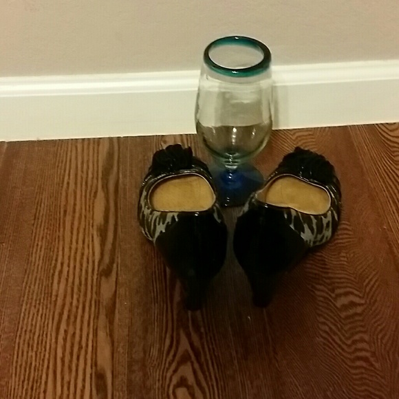 NURTURE ROSALIND LEOPARD PRINT HEELS - Picture 2 of 4