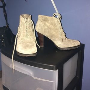 High heeled booties
