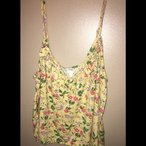 Flower spaghetti strap shirt