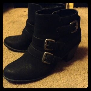 Curfew Black Vintage Retro Heels 8